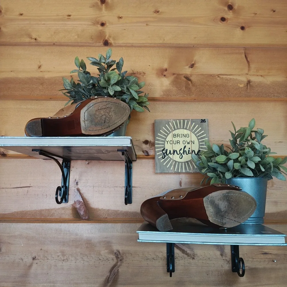 Vince Camuto Elora Studded Brown Leather Wood Platform Cross Strap Sandals Sz 8M - Picture 9 of 12